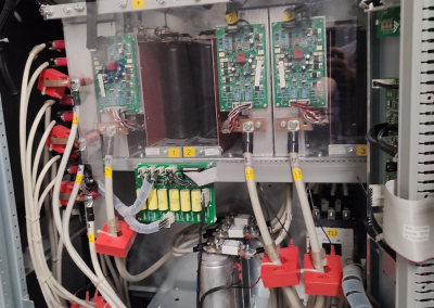 OCR Maintenance Électronique pour son client ENGIE, remplace des turbines de ventilation et des condensateurs de filtrage DC pour 2 onduleurs RIELLO MPT 100 kVA n° 3