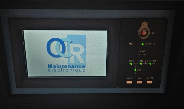 Client Aéronautique en IdF - OCR Maintenance Électronique remplace en urgence un onduleur INVT modulaire de 45 kVA en location courte durée